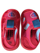 Sandals with Velcro Closure Anchor & Text Print
