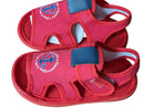 Sandals with Velcro Closure Anchor & Text Print